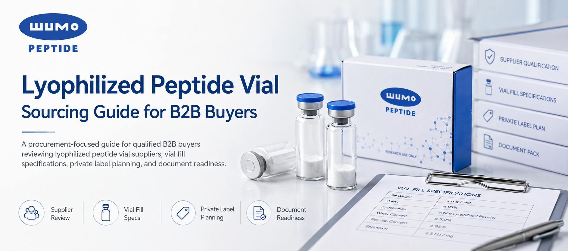 Lyophilized Peptide Vial Sourcing Guide for B2B Buyers