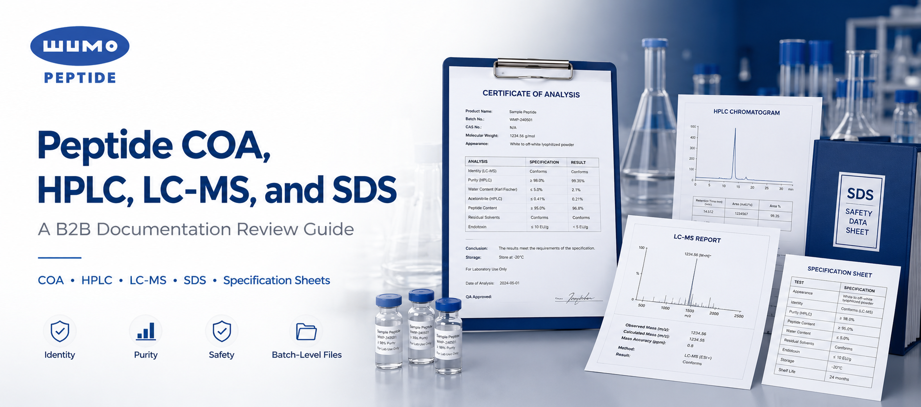 Peptide COA, HPLC, LC-MS, and SDS: A B2B Documentation Review Guide