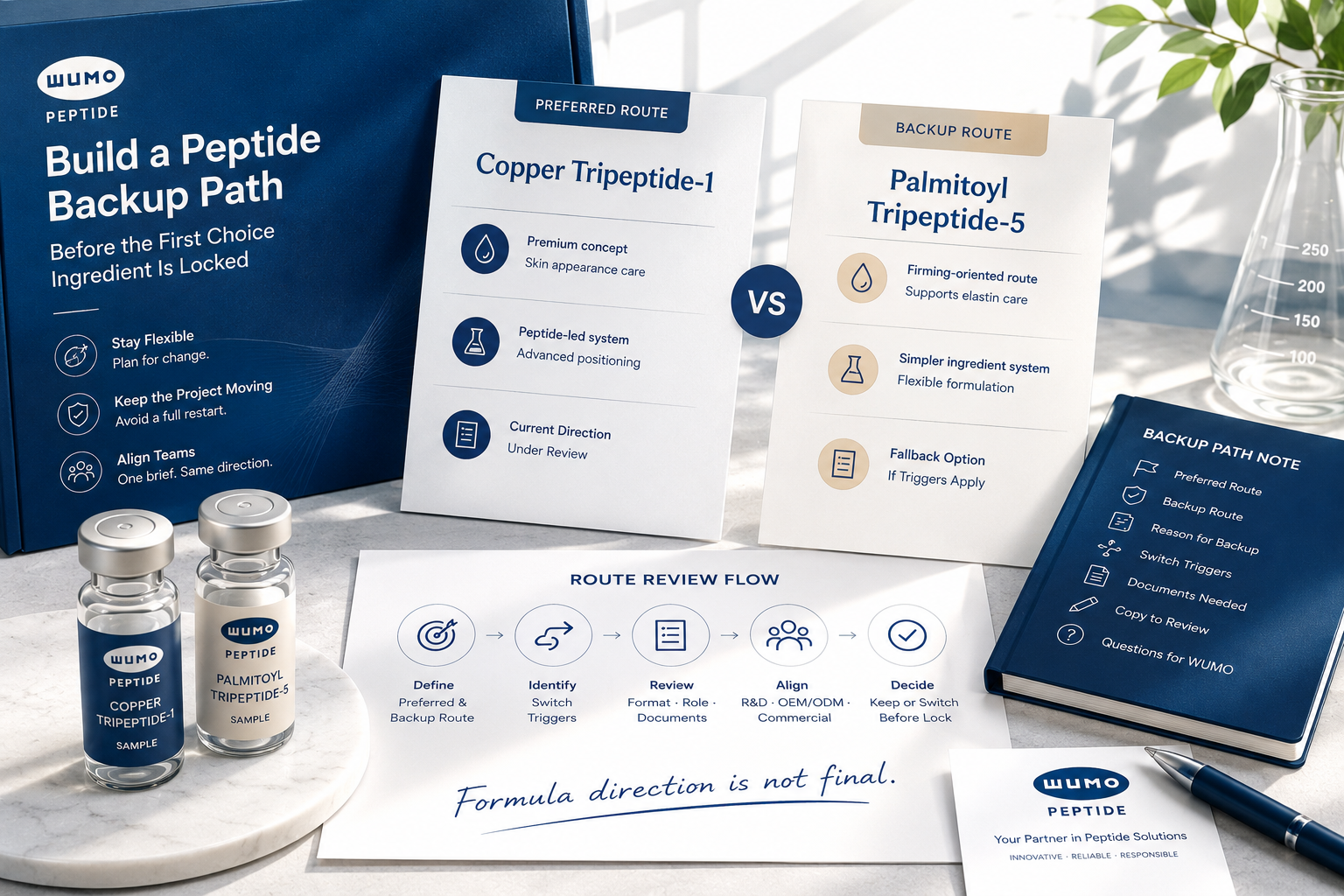 How Cosmetic Teams Build a Peptide Backup Path Before the First Choice Ingredient Is Locked
