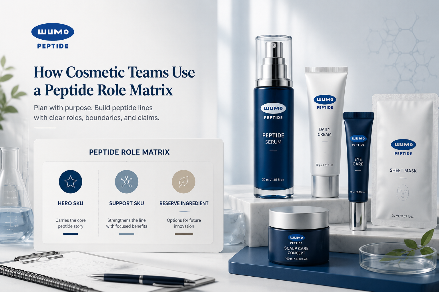 How Cosmetic Teams Use a Peptide Role Matrix Before Building a Skincare Line