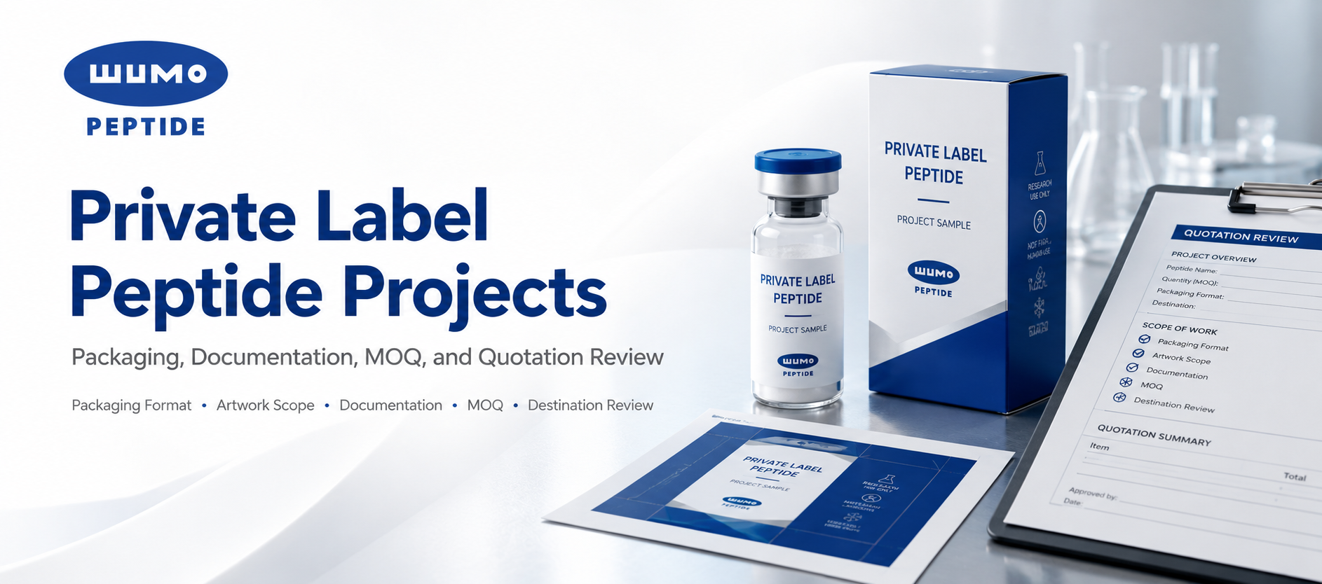 Private Label Peptide Projects: Packaging, Documentation, MOQ, and Quotation Review