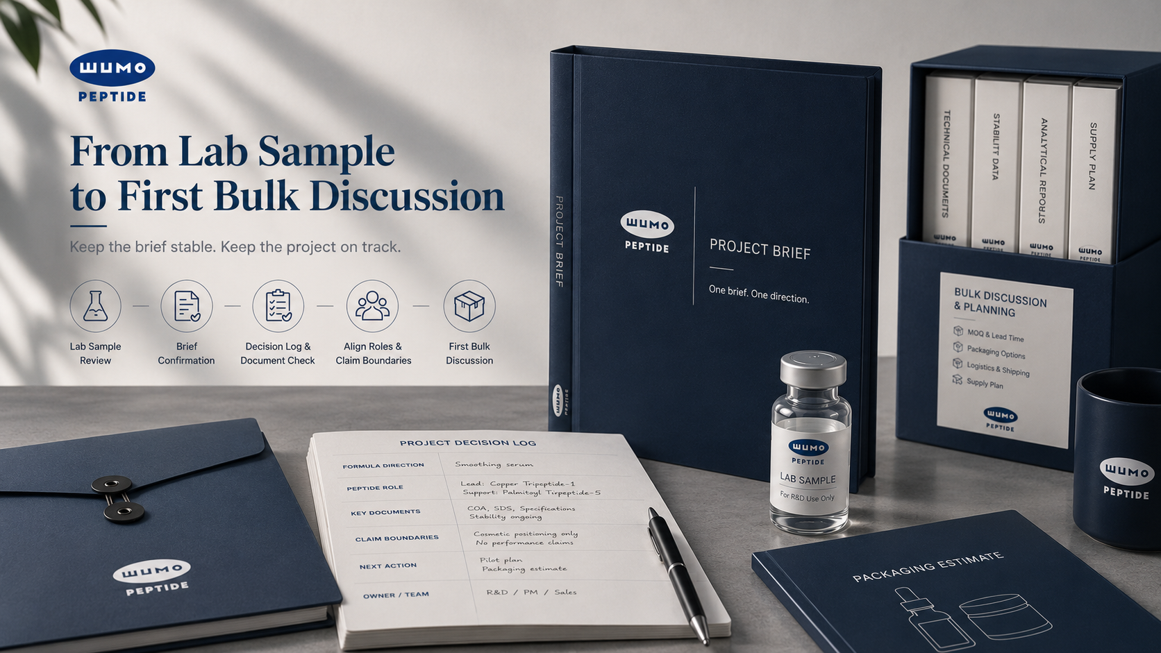 From Lab Sample to First Bulk Discussion: How Peptide Teams Keep the Brief Stable