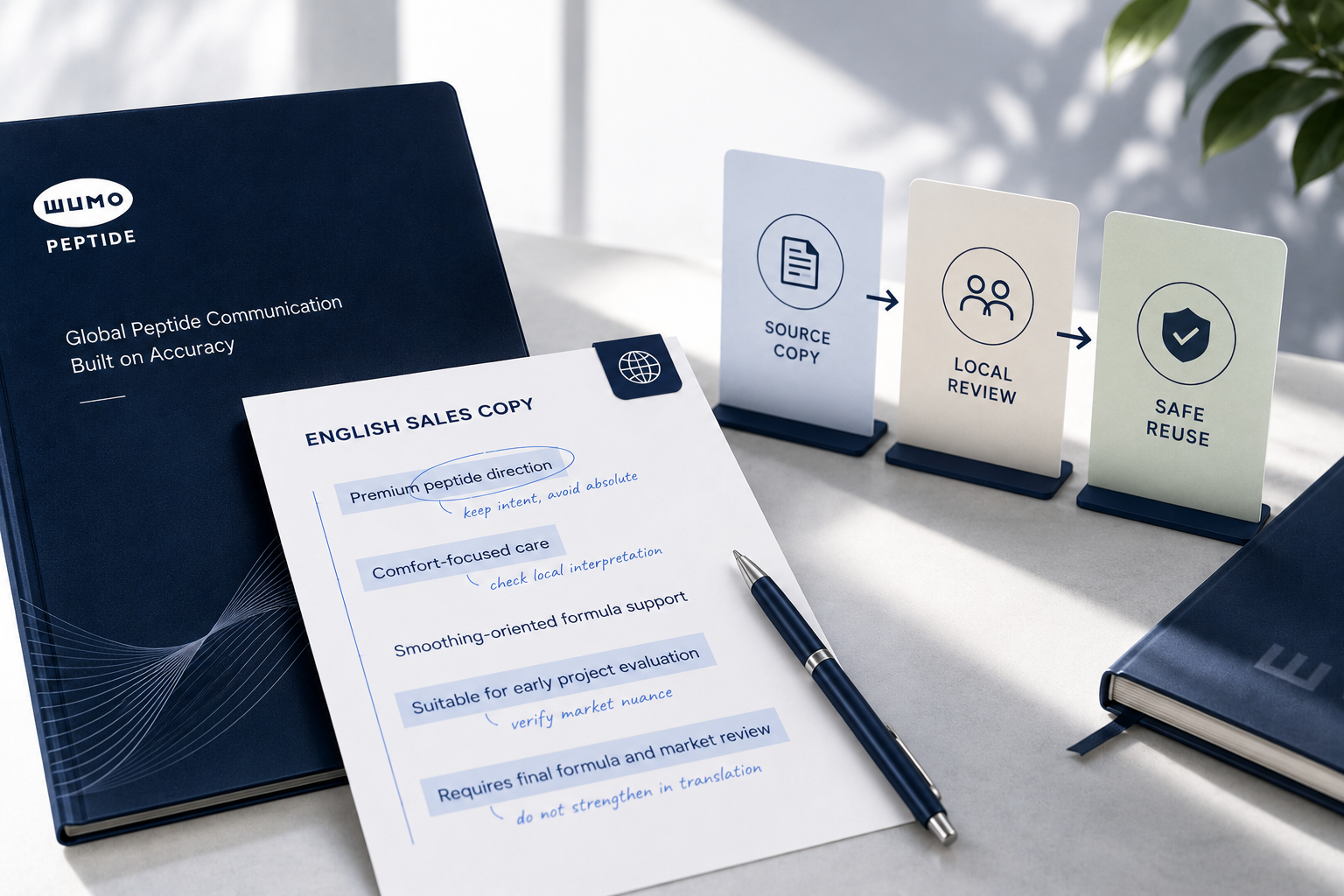 How B2B Teams Review Peptide Translation Risk Before Reusing English Sales Copy in New Markets