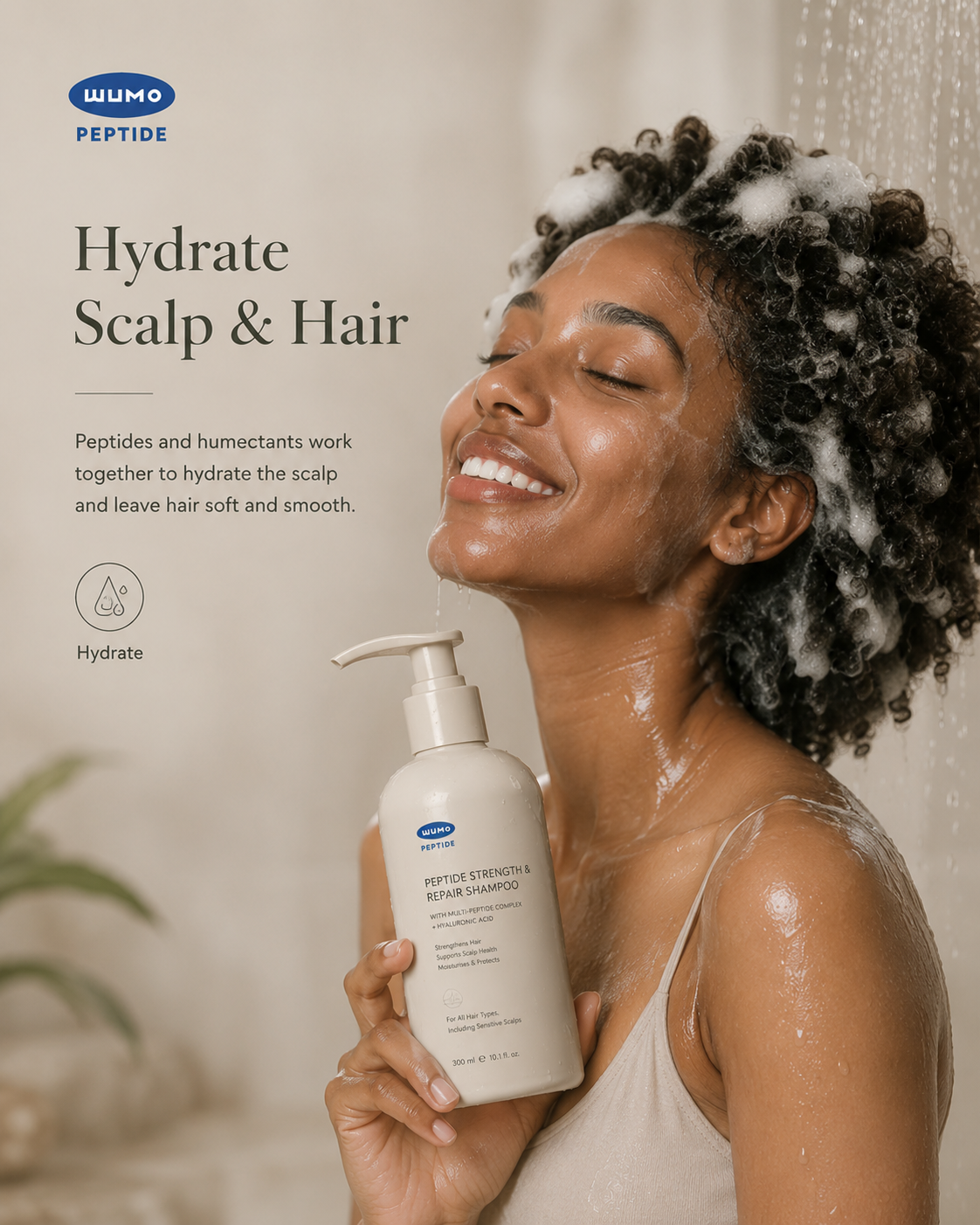 Peptide Scalp Care Shampoo Concept image 2