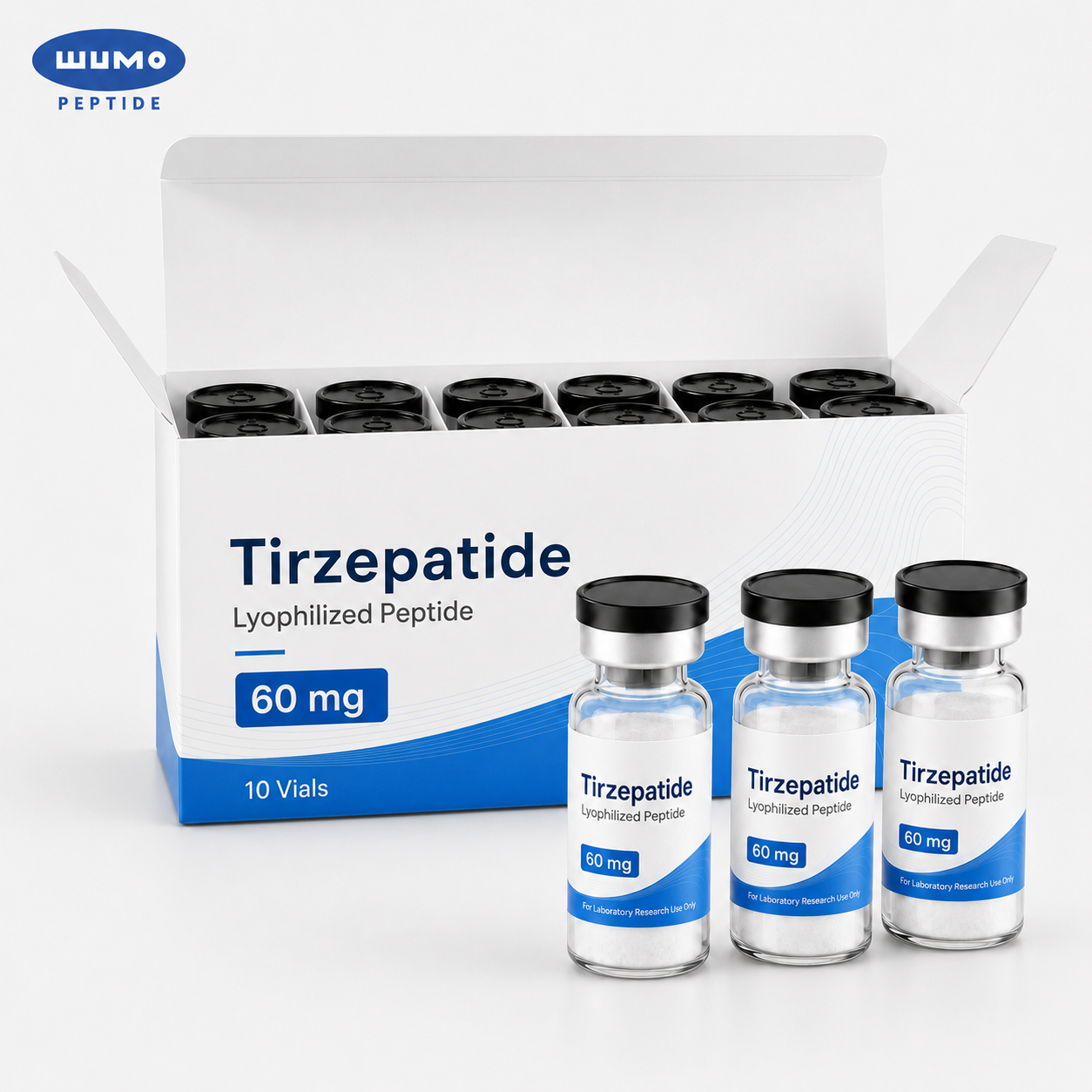 Tirzepatide / LY3298176 60mg Lyophilized Peptide Vial Supplier image 3