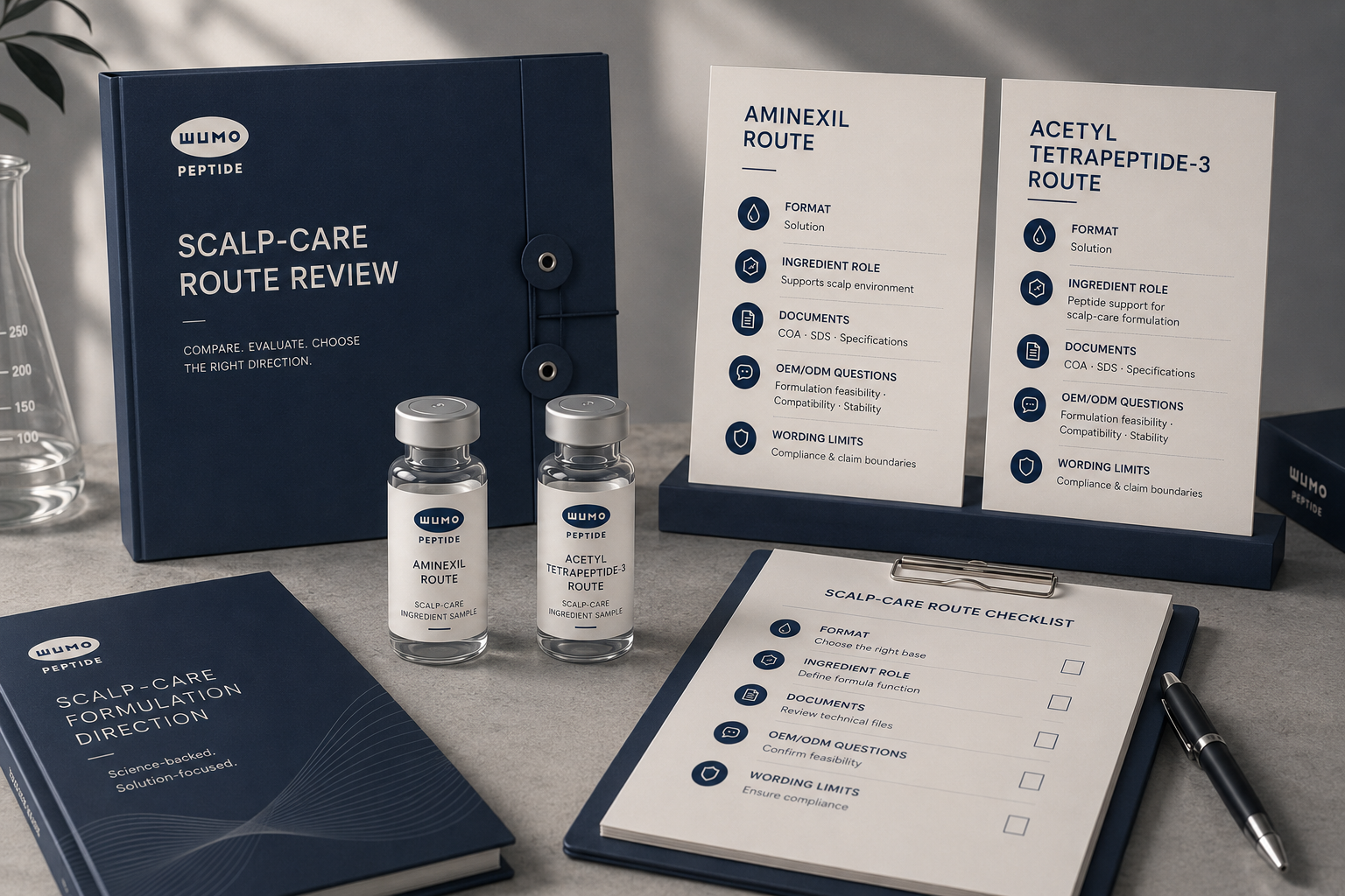 Aminexil vs Acetyl Tetrapeptide-3: How B2B Teams Compare Two Scalp-Care Ingredient Routes Before Formula Direction Is Final