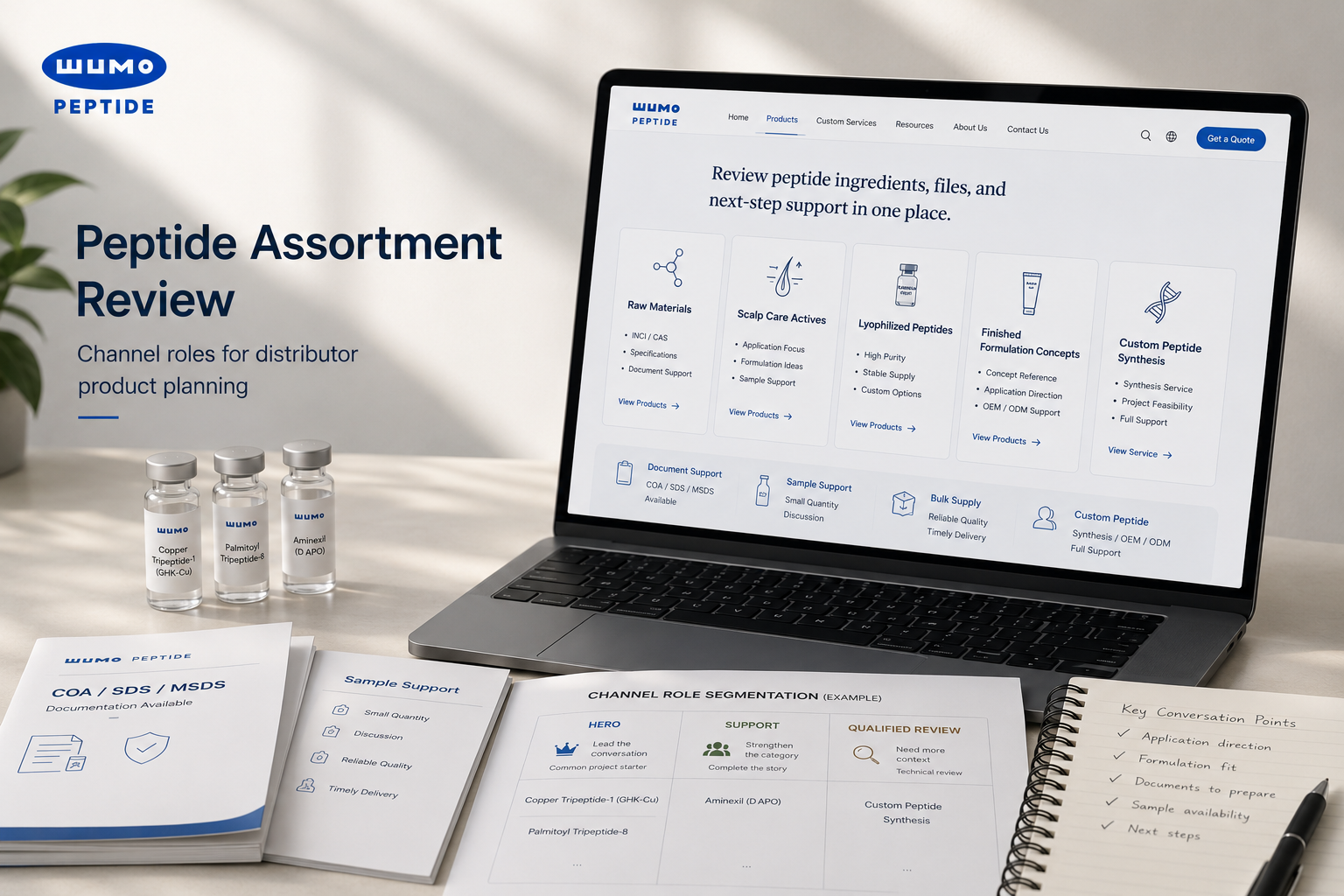 How Distributor Teams Segment Peptide Assortments by Channel Role Without Turning Every SKU Into a Hero