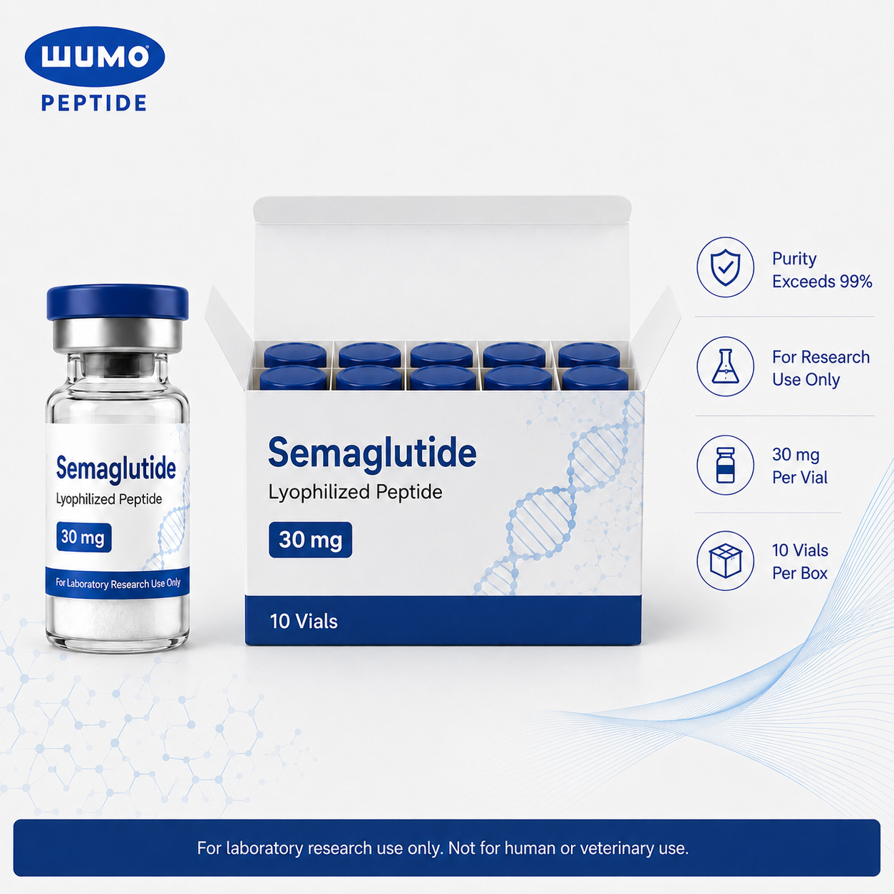 Semaglutide Lyophilized Peptide Vial image 3